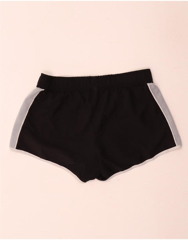 Adidas Womens Sport Shorts UK 14 Medium Black Colourblock Polyester