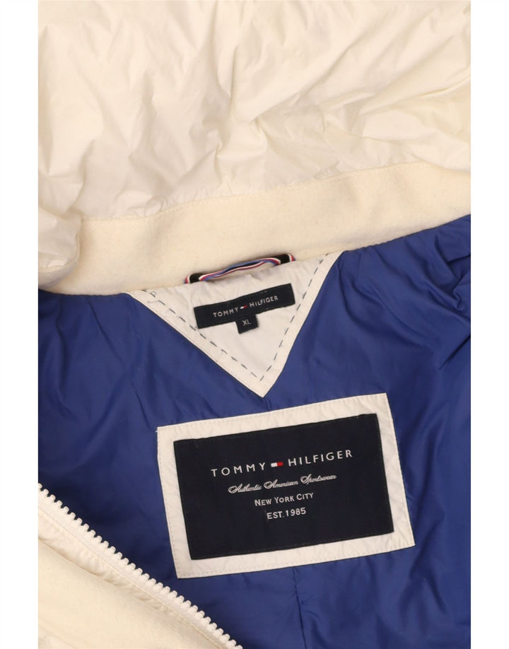 TOMMY HILFIGER Womens Padded Coat UK 18 XL White