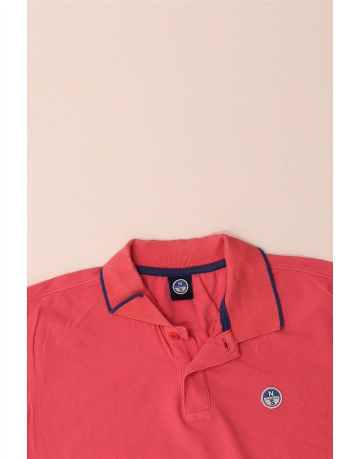NORTH SAILS Mens Polo Shirt Medium Red Cotton