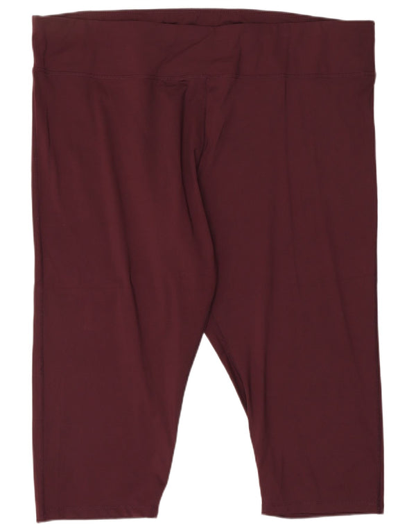MOUNTAIN WAREHOUSE Womens Capri Leggings UK 22 3XL Burgundy Nylon