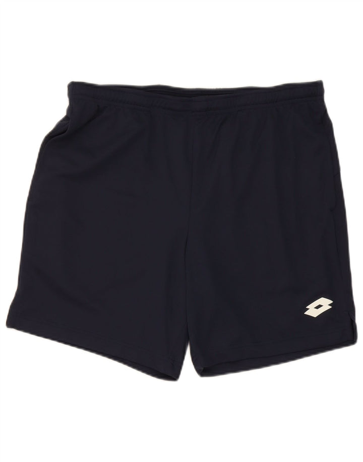 Lotto Mens Sport Shorts Large Navy Blue Polyester
