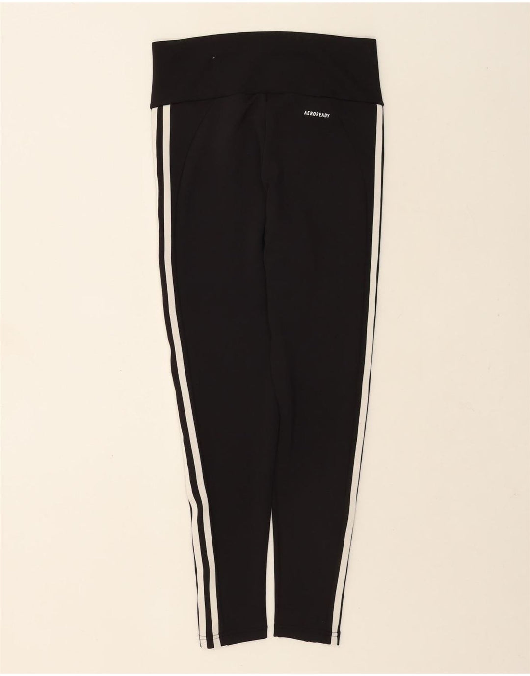 Adidas Womens Aeroready Leggings UK 12/14 Medium Black Polyester