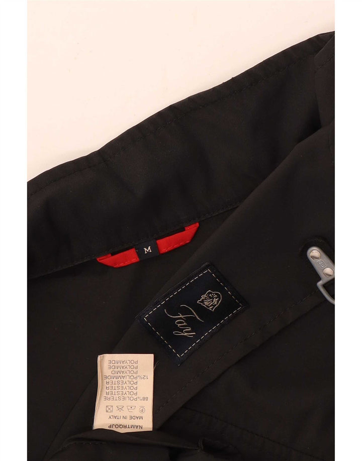 Fay Mens Utility Jacket UK 38 Medium Black Polyamide