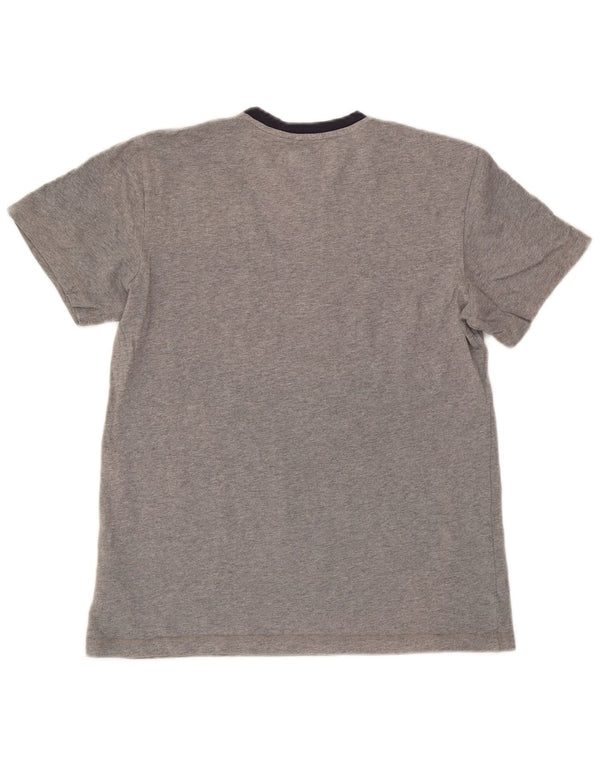Adidas Mens T-Shirt Top Small Grey Colourblock Cotton