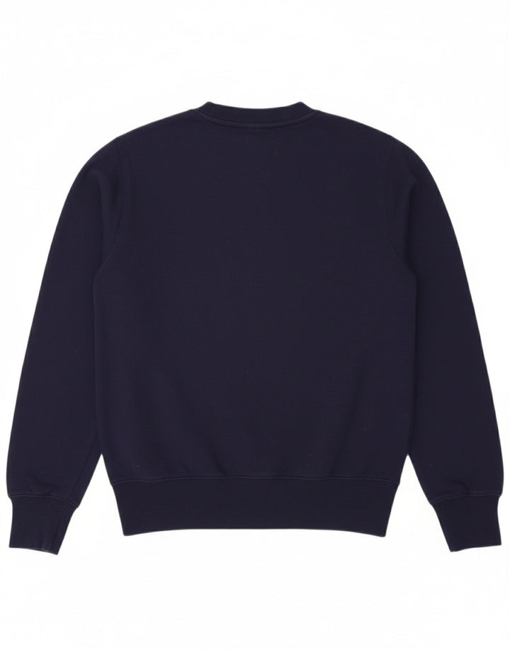 NEW BALANCE Mens Graphic Sweatshirt Jumper Small Navy Blue