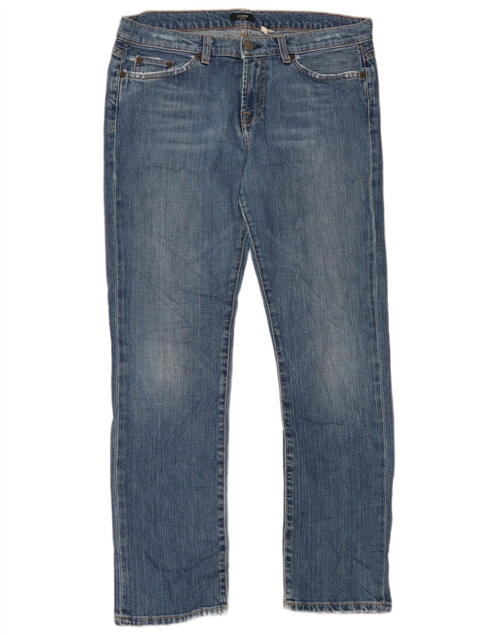 J. CREW Womens Straight Jeans US 10 Large W34 L29 Blue