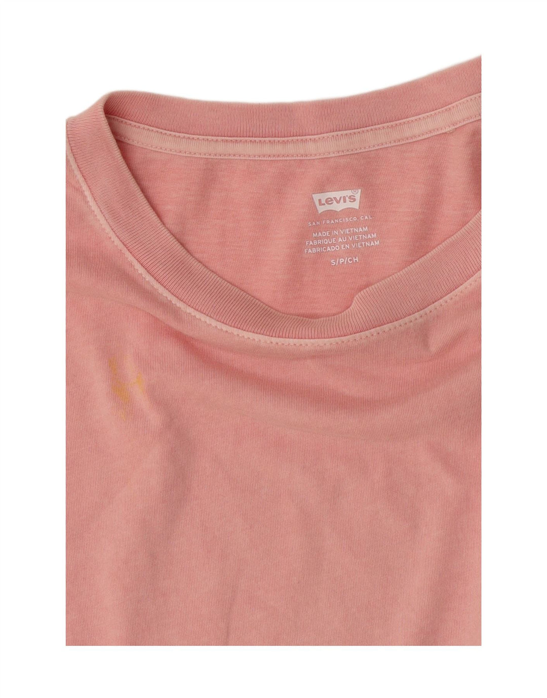 Levi's Womens Oversized Graphic T-Shirt Top UK 10 Small Pink