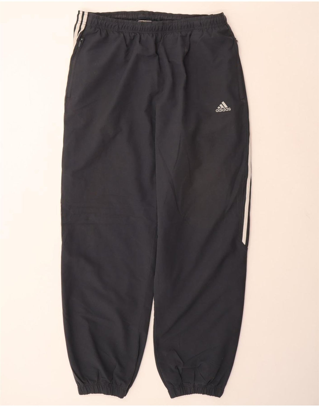 ADIDAS Mens Tracksuit Trousers Joggers XL  Navy Blue Polyester