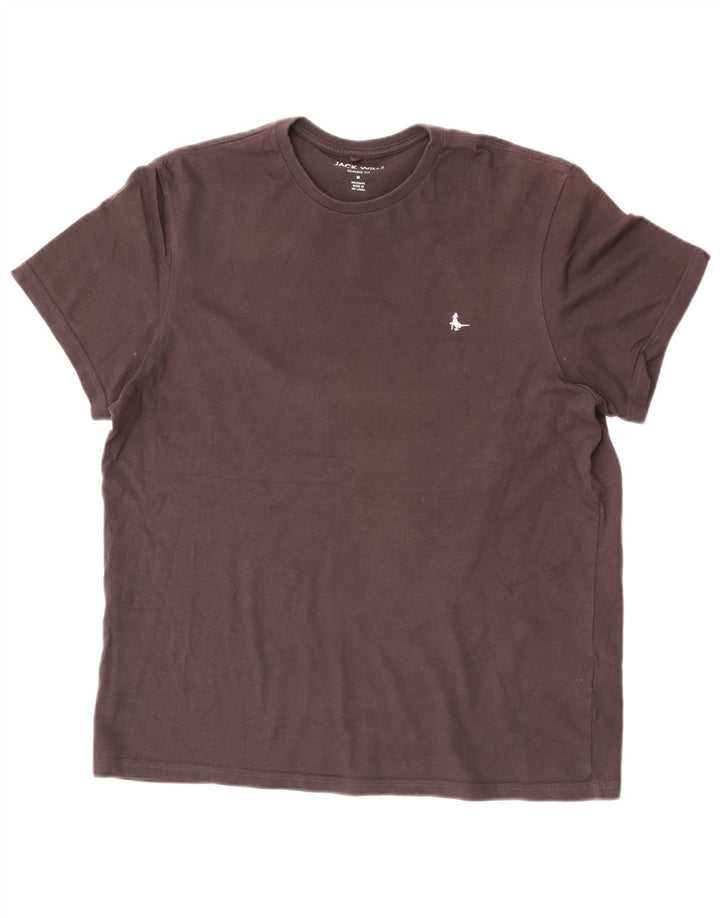 Jack Wills Mens Classic Fit T-Shirt Top Medium Black Cotton