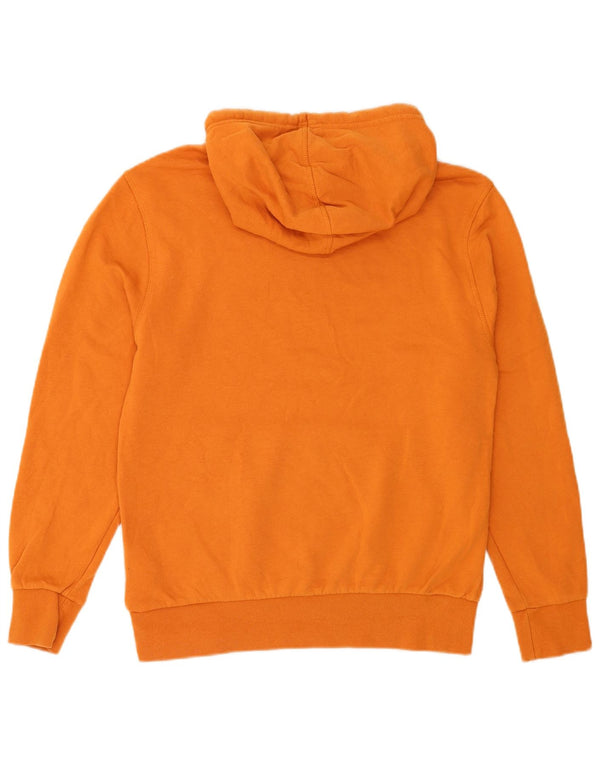 Hurley Mens Graphic Hoodie Jumper Small Orange Cotton