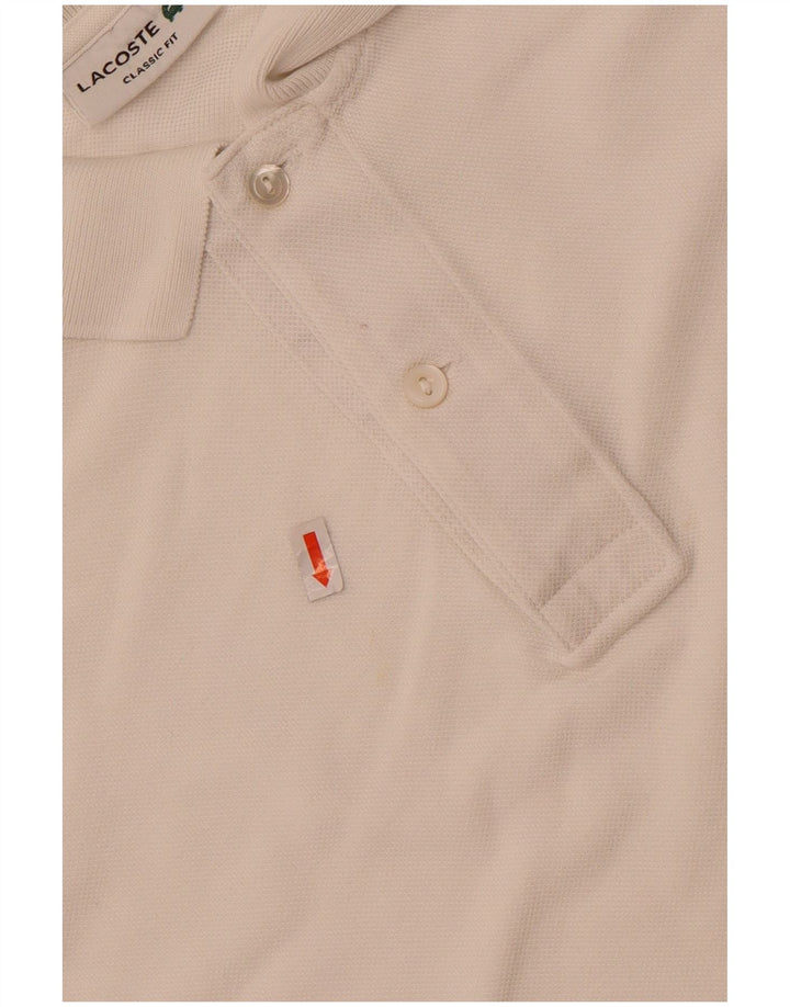 Lacoste Mens Classic Fit Polo Shirt Size 5 Large White