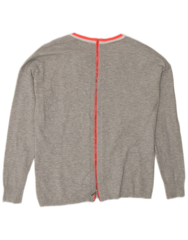Karen Millen Womens Boat Neck Jumper Sweater US 1 XS Grey Viscose