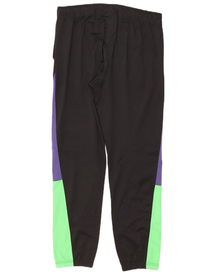 CHAMPION Mens Tracksuit Trousers Joggers XL Black Colourblock Polyester