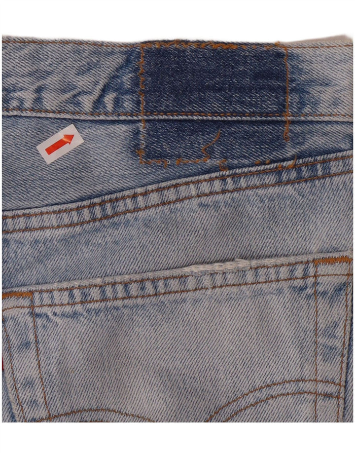 LEVI'S Mens Straight Jeans W34 L29  Blue Cotton