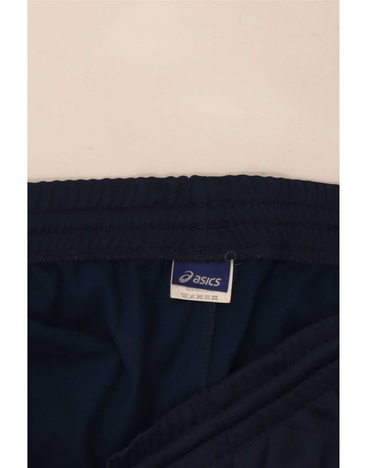 Asics Mens Tracksuit Trousers Large Navy Blue Polyester