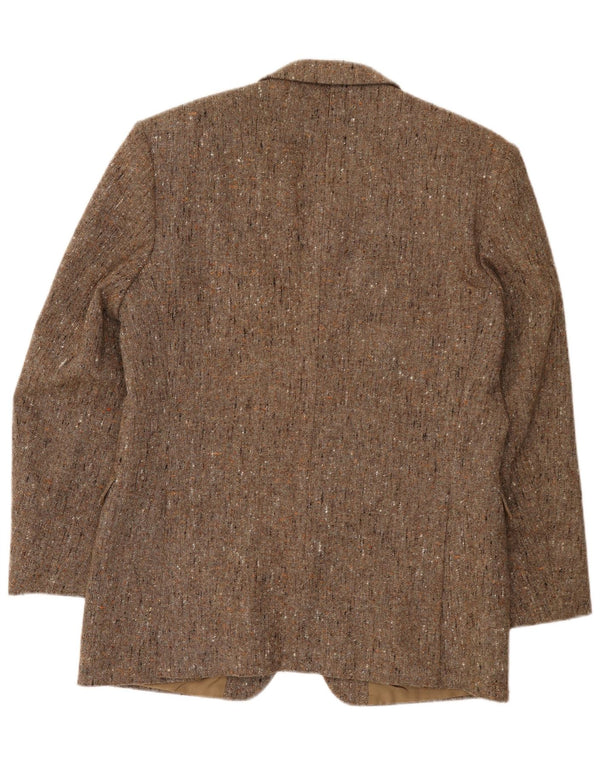 Vintage Mens 2 Button Blazer Jacket UK 38 Medium Beige Flecked