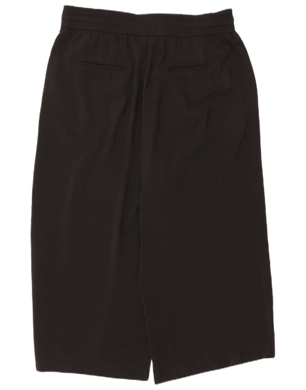 Zara Womens Culottes Casual Trousers 2XL W34 L25 Black Polyester