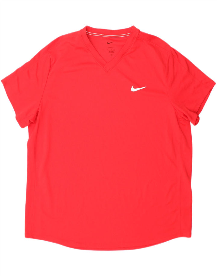 NIKE Mens Dri Fit T-Shirt Top XL Red