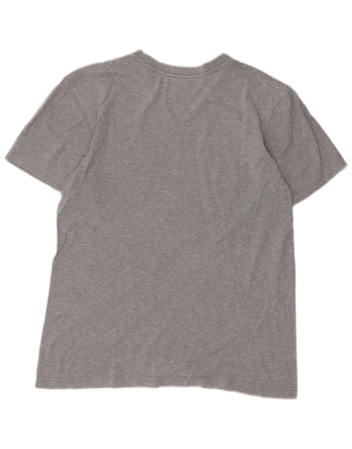 Nike Mens Regular Fit Graphic T-Shirt Top Small Grey Cotton