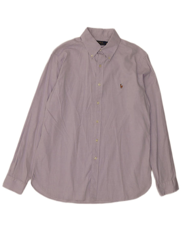 Polo Ralph Lauren Mens Shirt Size 16 Large Purple Cotton