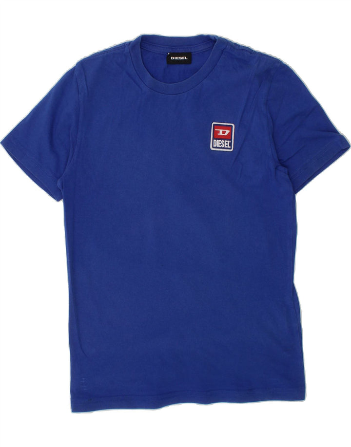 DIESEL Boys T-Shirt Top 7-8 Years Blue Cotton Vintage Diesel and Second-Hand Diesel from Messina Hembry 