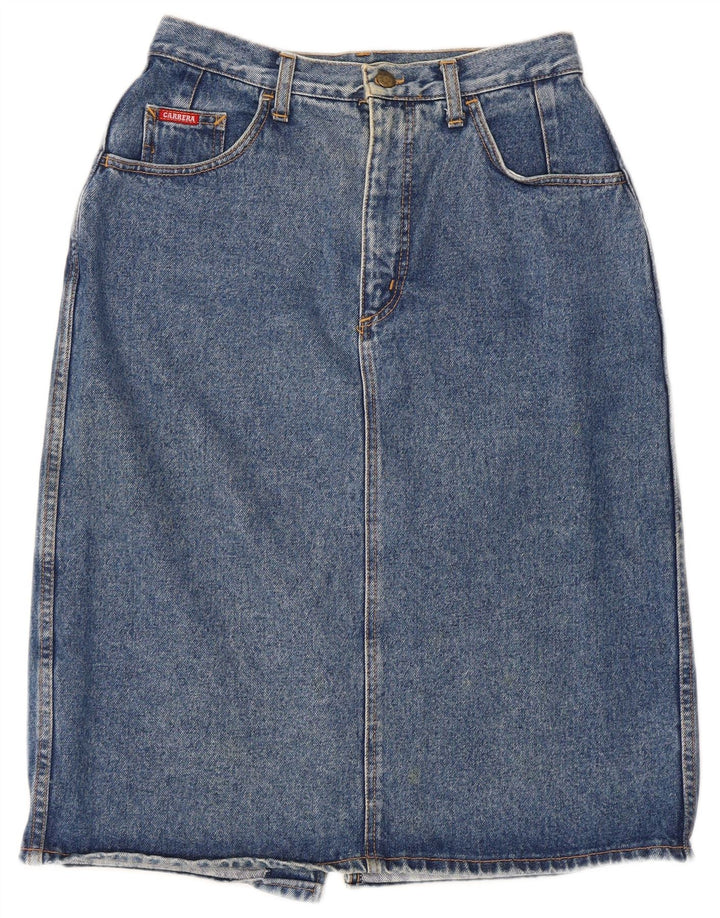 Carrera Womens Midi Denim Skirt W30 Medium  Blue Cotton