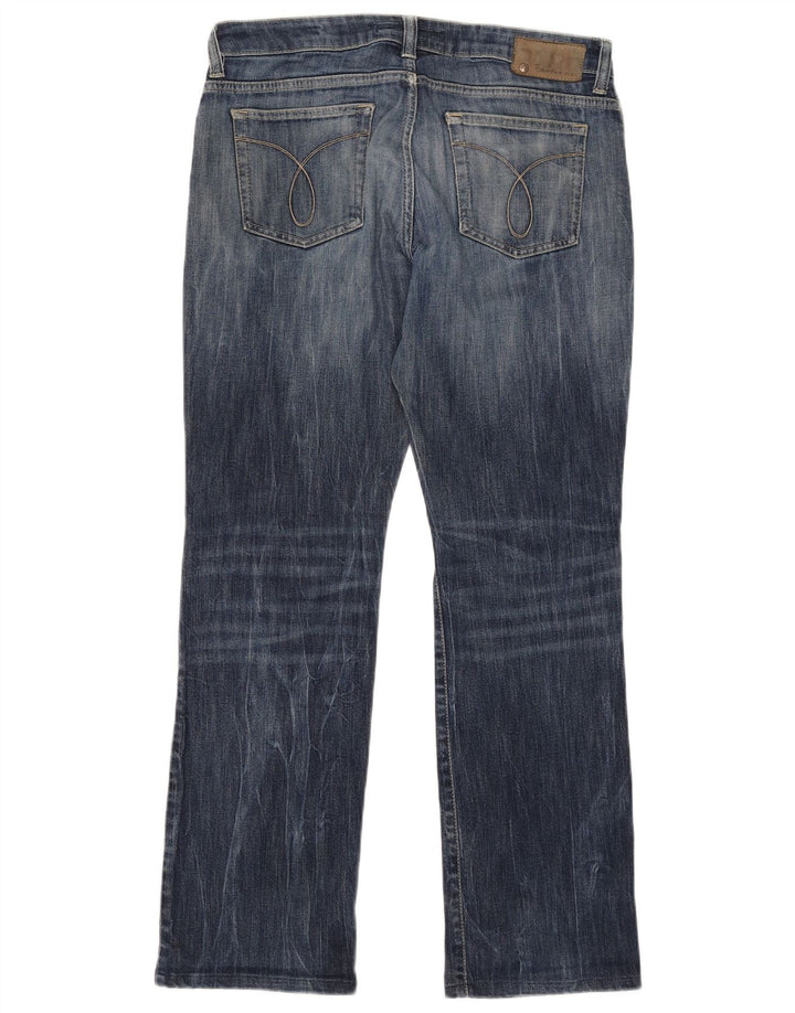 Calvin Klein Mens Straight Jeans W34 L31 Navy Blue