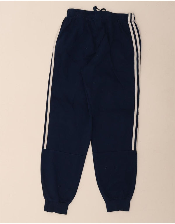 Adidas Boys Tracksuit Trousers Joggers 13-14 Years Navy Blue Cotton