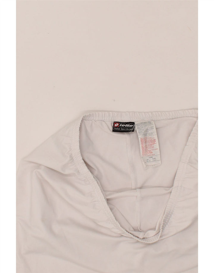 LOTTO Womens Tennis Skirt UK 12 Medium Off White Polyester Vintage Lotto and Second-Hand Lotto from Messina Hembry 
