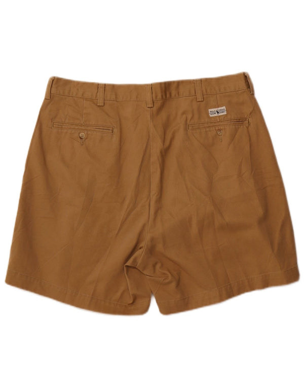 Polo Ralph Lauren Mens Pegged Chino Shorts W36 Large Beige Cotton