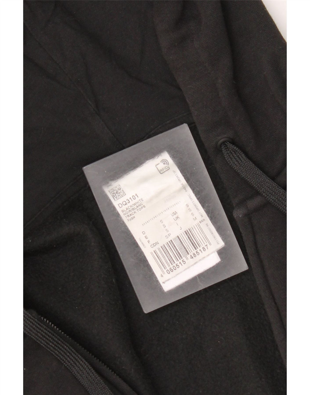 Adidas Mens Zip Hoodie Sweater Small Black Cotton