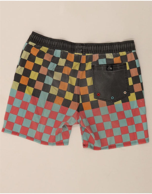 Quiksilver Mens Swimming Shorts Medium  Multicoloured Geometric Polyester