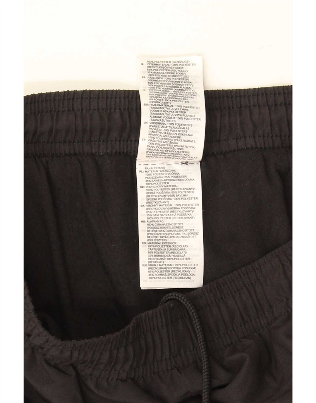 Adidas Mens Tracksuit Trousers Joggers Small Black Polyester