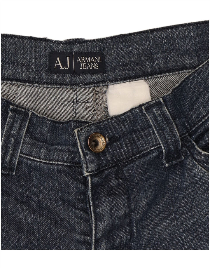 ARMANI Womens Crop Slim Jeans W28 L24 Navy Blue