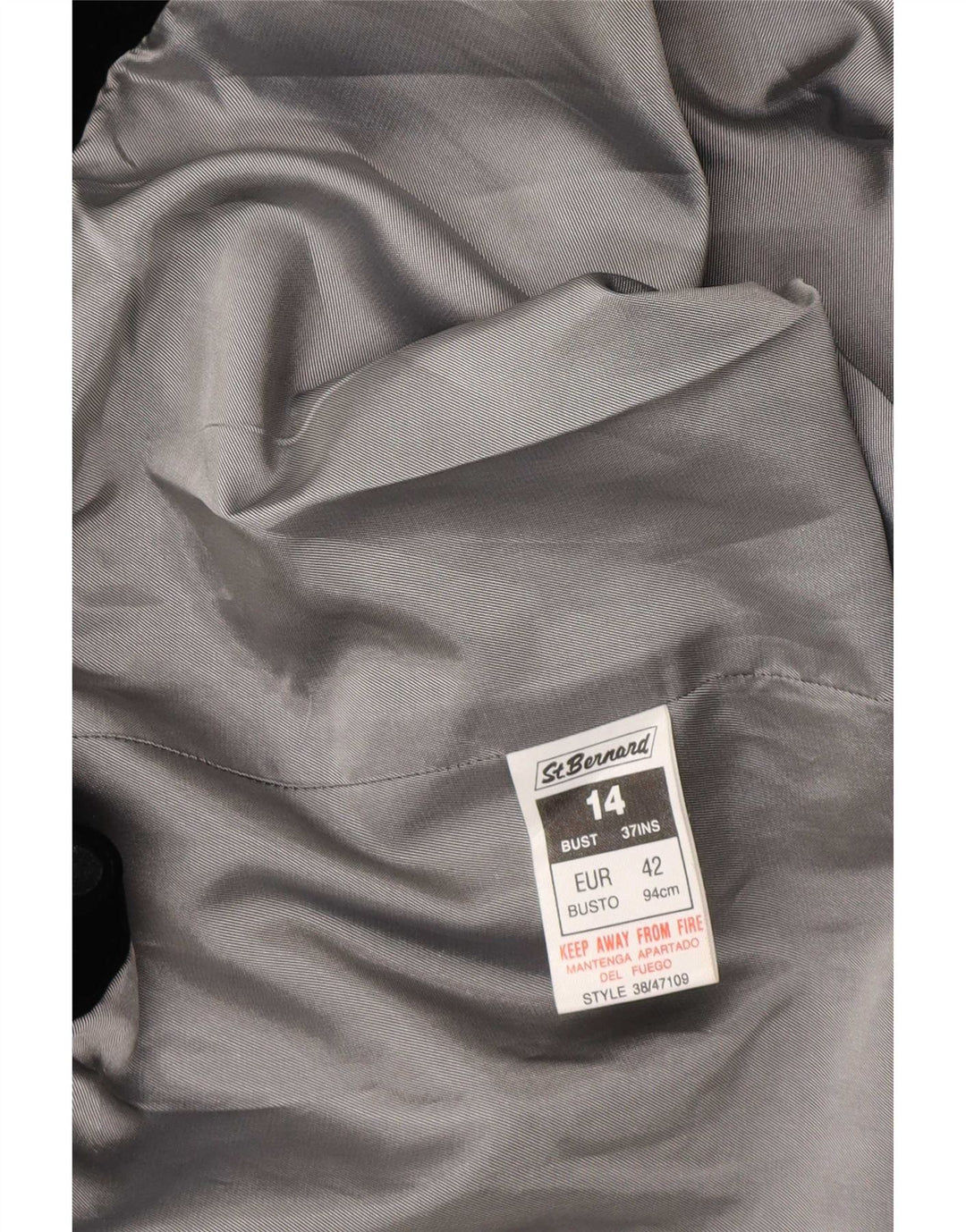 St. Bernard Womens 2 Button Blazer Jacket UK 14 Large Black Polyester