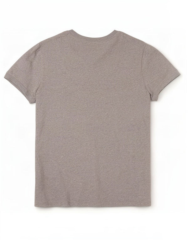 Adidas Womens T-Shirt Top UK 12 Medium Grey Cotton