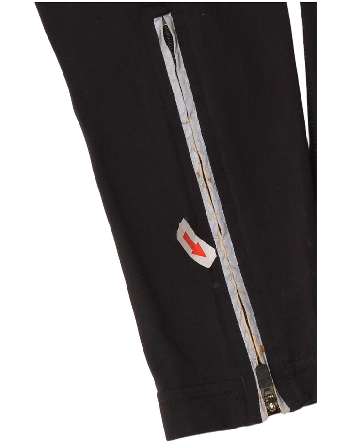 ADIDAS Womens Climalite Tracksuit Trousers UK 10 Small Black Polyamide