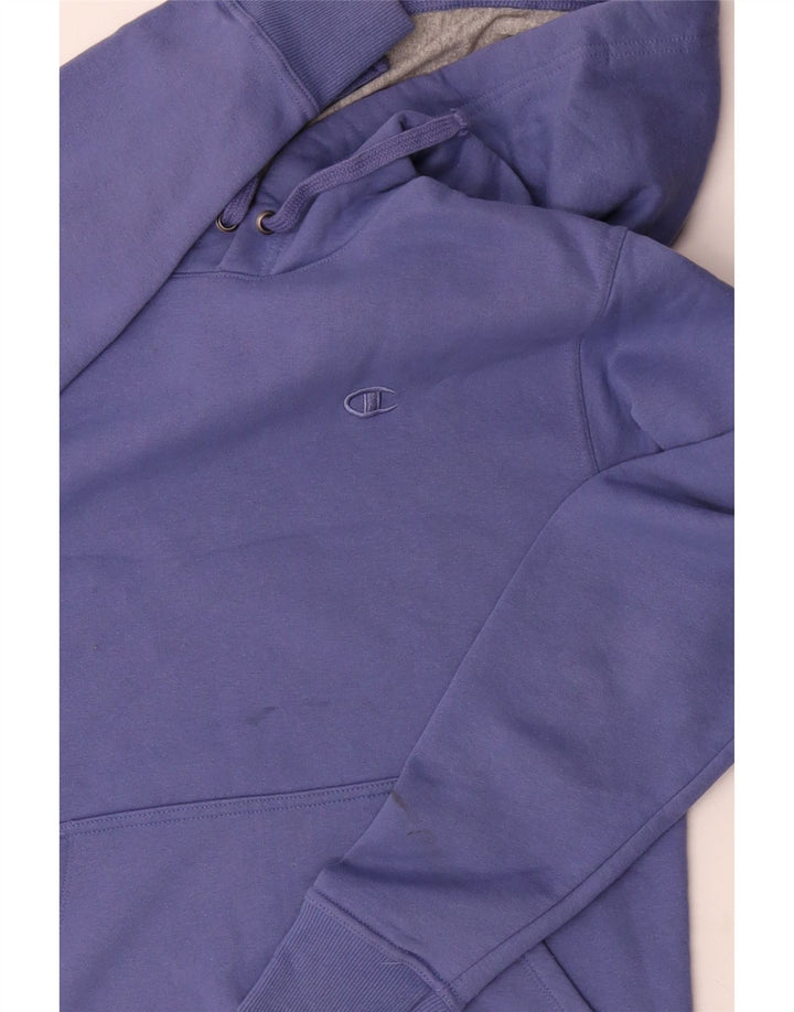 CHAMPION Mens Hoodie Jumper Small Purple Cotton Vintage Champion and Second-Hand Champion from Messina Hembry 