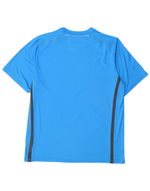 NIKE Mens Dri Fit T-Shirt Top XL Blue Polyester