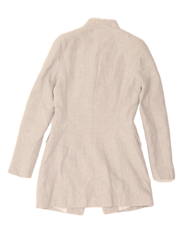 ZARA Womens Overcoat UK 6 XS Grey Polyester Vintage Zara and Second-Hand Zara from Messina Hembry 