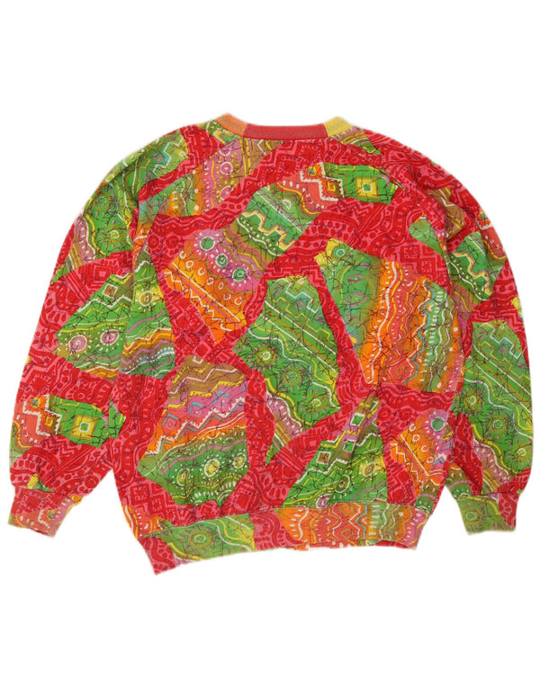 Best Company Womens Sweatshirt Jumper US 8 Medium Multicoloured Geometric