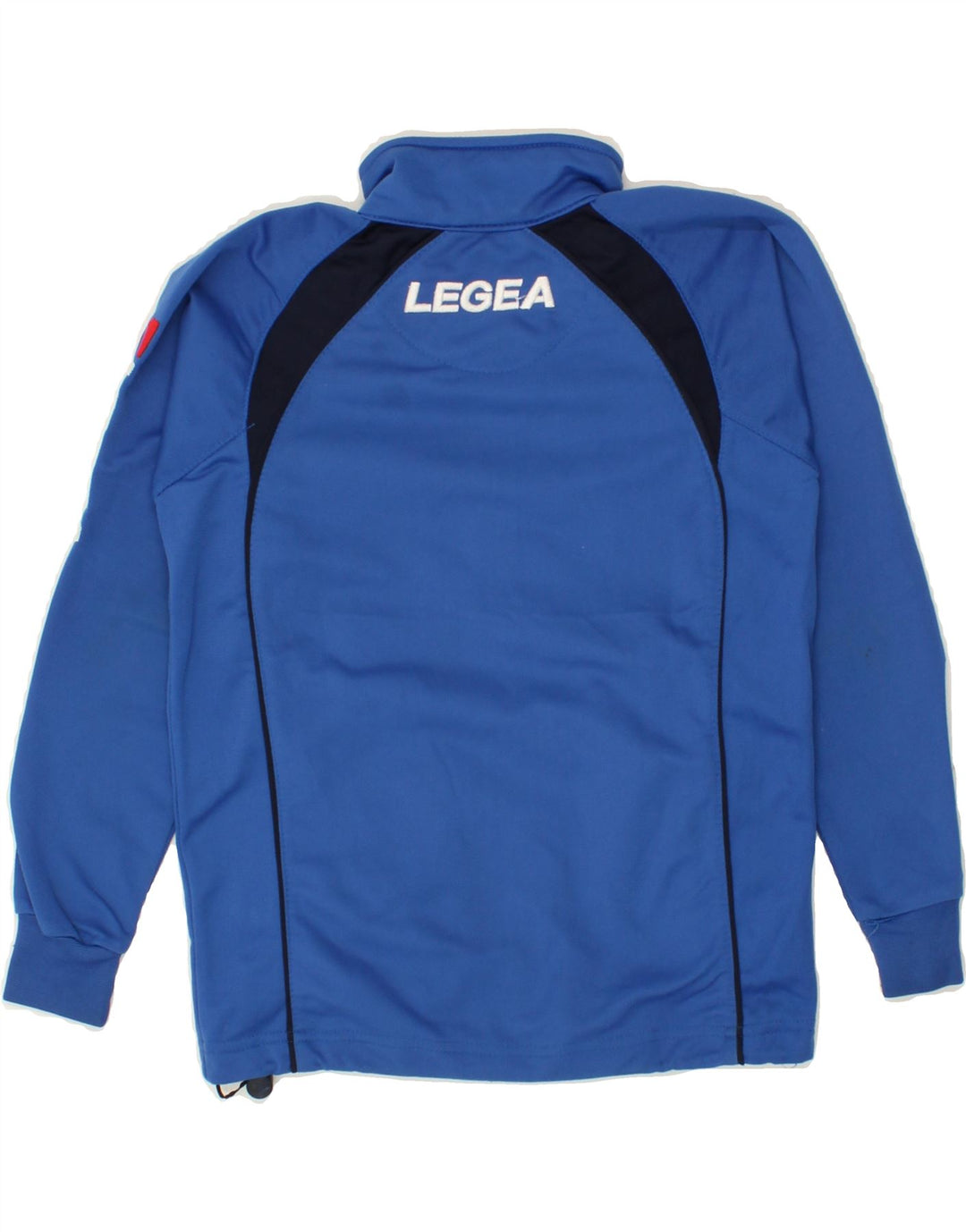 LEGEA Boys Graphic Tracksuit Top Jacket 8-9 Years 3XS Blue Polyester Vintage Legea and Second-Hand Legea from Messina Hembry 