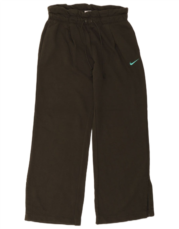 Nike Mens Wide Leg Tracksuit Trousers Medium Khaki Cotton