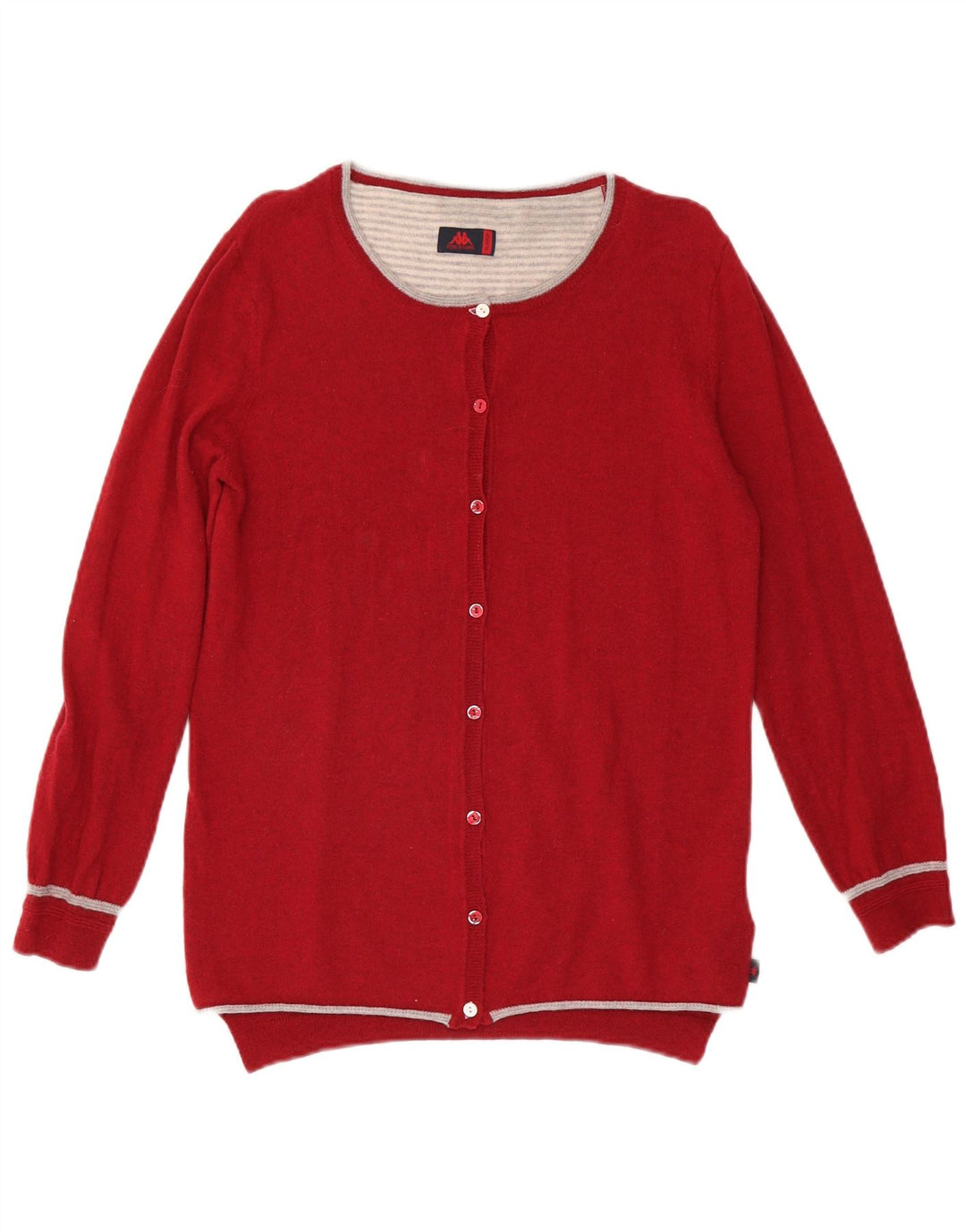 KAPPA Womens Cardigan Sweater UK 18 XL Red Wool