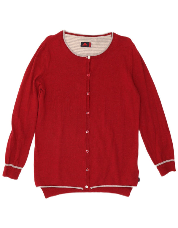 KAPPA Womens Cardigan Sweater UK 18 XL Red Wool