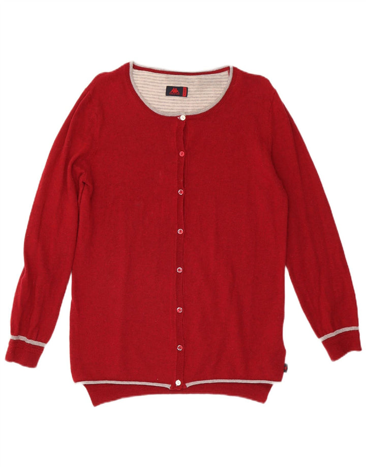 KAPPA Womens Cardigan Sweater UK 18 XL Red Wool