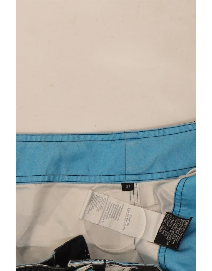 Quiksilver Mens Graphic Swimming Shorts Medium Black Polyester