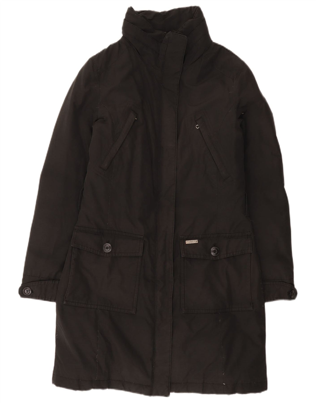 Woolrich Womens Padded Coat UK 10 Small Black