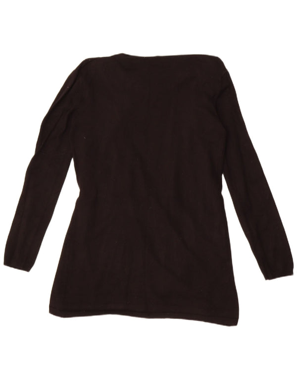 Zara Womens Cardigan Top UK 12 Medium Black