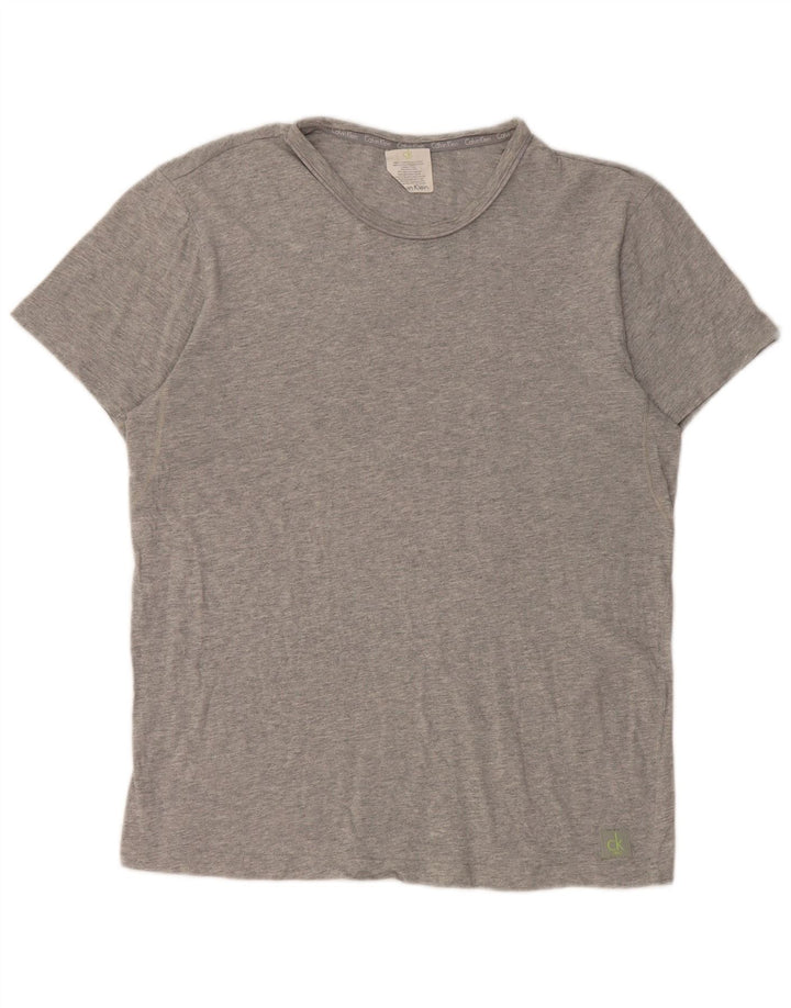 Calvin Klein Mens T-Shirt Top Medium Grey Flecked Cotton